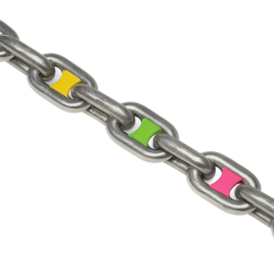 Kit 50 Multicolour Chain markers 12mm