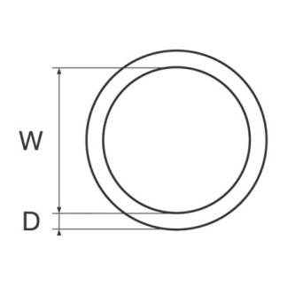 Round Ring 5x50mm Stainless Steel Round Ring 5x50mm Stainless Steel