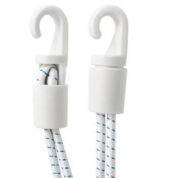 Automatic Shock Cord Hooks Rope 8mm White Automatic Shock Cord Hooks Rope 8mm White