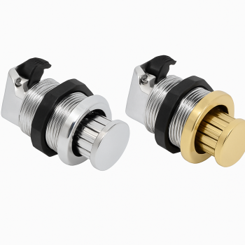 Southco Turn Knob Latch Flush Mount 32x47mm Chromed Finishing