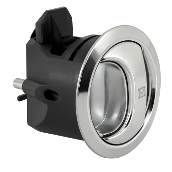 Southco Novibra Panel Latch 38x44.5mm Chromed Handle