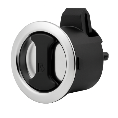 Southco Novibra Panel Latch 38x44.5mm Black Handle