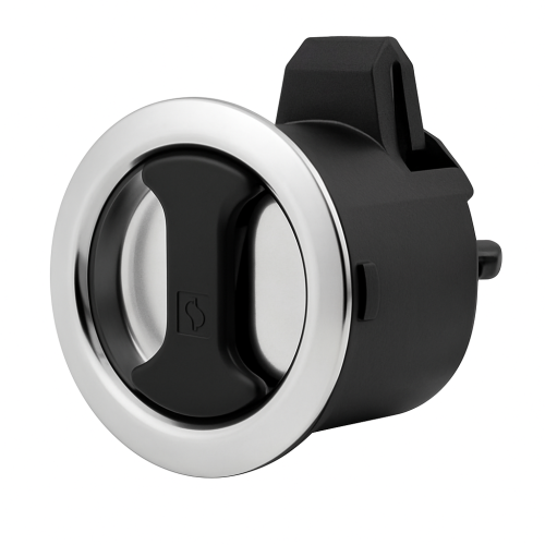 Southco Novibra Panel Latch 38x44.5mm Black Handle