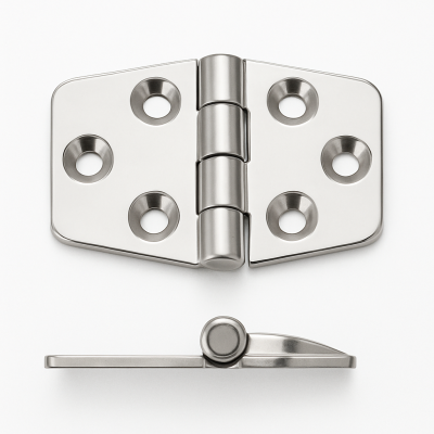 Charnière en inox, 56,7 x 36,5 x 2 mm Charnière en inox, 56,7 x 36,5 x 2 mm