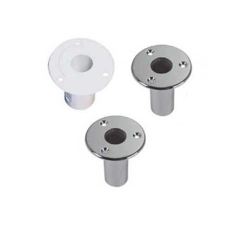Flushed Sockets For Gangways 25mm Chromed Brass