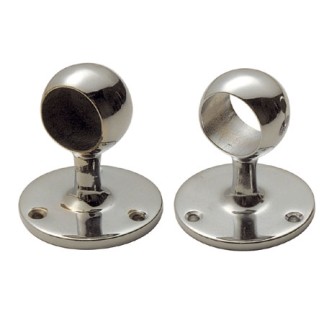 Handrail Supports Classic D35 End Chromed Brass
