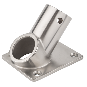 Square Base 60° Tilted D25mm Stainless Steel