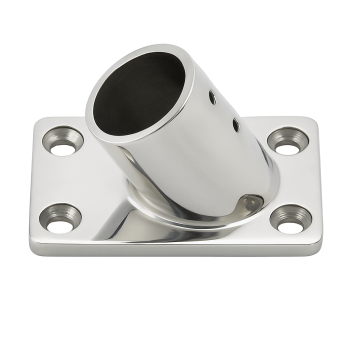 Square Base 60° Tilted D25mm Stainless Steel