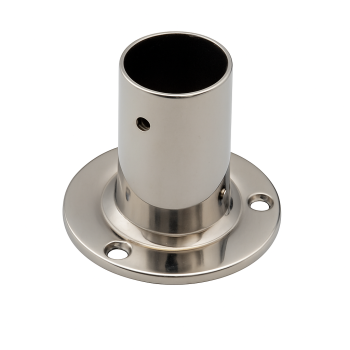 Round Base Moulded 90° Railings Tube 22mm Stainless Steel