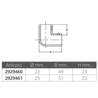 Elbow Joint 90° D25mm Stainless Steel Elbow Joint 90° D25mm Stainless Steel