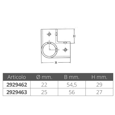 Triple Elbow D25mm Stainless Steel Triple Elbow D25mm Stainless Steel