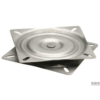 Seat Pedestal Flat Swiveling 172x172x23mm Stainless Steel