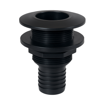 Black Thru-hull for 35mm hose