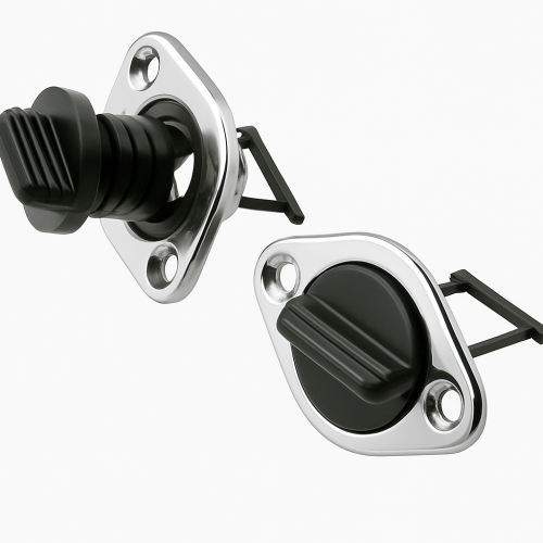 Vide-vite ovale chromé, D 24,7 mm Vide-vite ovale chromé, D 24,7 mm