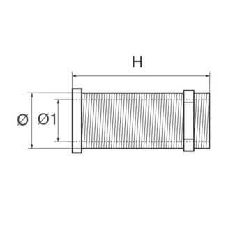Barbed transom drains for expanding drain plugs D22.7 grey