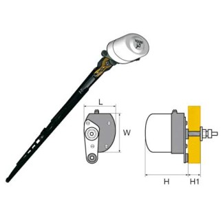 Stainless Steel Wiper Arm for Roca W5 280-360 mm