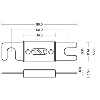 ANL C Type Ceramic Fuse 300a