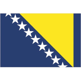 Polyester Flag of Bosnia 20 X 30cm