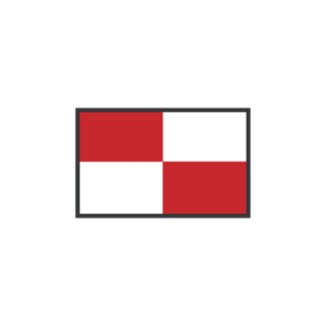 Signaling Flags : U Uniform 40 x 60 cm