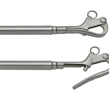 Stainless Steel M12 pelican hooks with swage terminal 6MM Wire