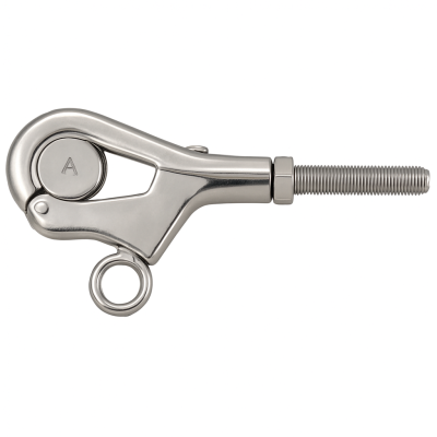 Stainless Steel M12 pelican hooks with swage terminal 6MM Wire Stainless Steel M12 pelican hooks with swage terminal 6MM Wire