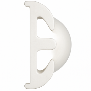 White plastic end cap for fendering profile H56 White plastic end cap for fendering profile H56