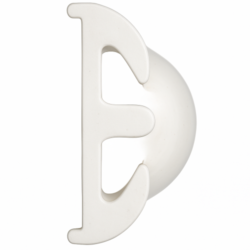 White plastic end cap for fendering profile H56 White plastic end cap for fendering profile H56