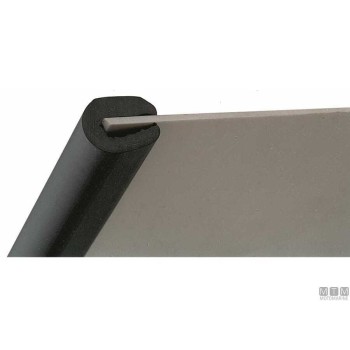 Finishing Profile Easy Pvc Black ( 1.5 - 4mm) 25mt