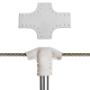 Paire de protections en cuir de chandelier