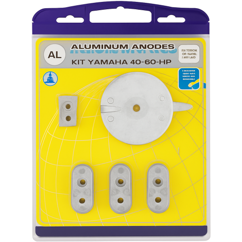 Kit Aluminum Anodes for Yamaha 4T 40/60Hp Kit Aluminum Anodes for Yamaha 4T 40/60Hp