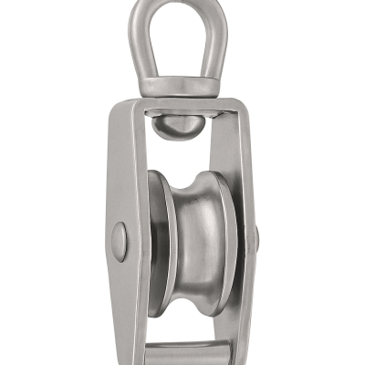 Poulie de mouillage en inox, pour bout D 15 mm, 3400 kg Poulie de mouillage en inox, pour bout D 15 mm, 3400 kg