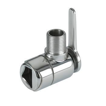 Chromed brass base for Antennas with clamp Chromed brass base for Antennas with clamp