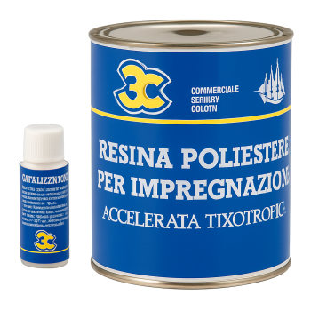 Résine polyester, 0,75 l, avec durcisseur Résine polyester, 0,75 l, avec durcisseur