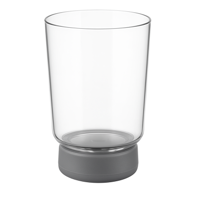 Verres plats magnétiques à culot gris, D 82 x H 100 mm, 2 unités