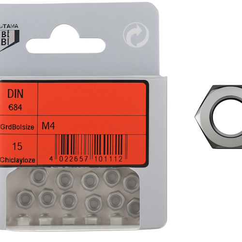 Packung Sechskantmuttern A4 DIN 934 M4 15 Stück Packung Sechskantmuttern A4 DIN 934 M4 15 Stück