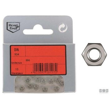 Pack Hex Nuts A4 DIN 934 M 10pz