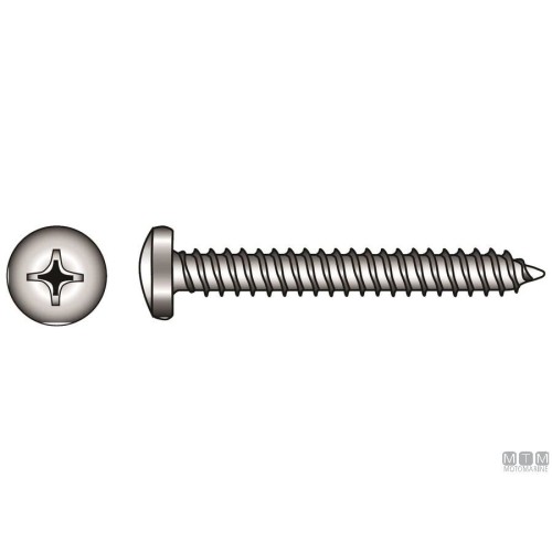 Pack Pan Head Tapping Screw Phillips A4 DIN 7981 4,2x32mm 10pz