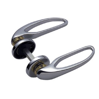 Door Handles No Catch 4 133x42mm Chromed Brass