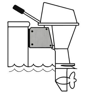 Bracket Angled for outboards up to 30Kg Bracket Angled for outboards up to 30Kg