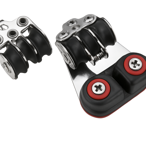 Double poulie encastrée Sprenger Micro, réas D 19 mm, pour bouts jusqu’à D 6 mm