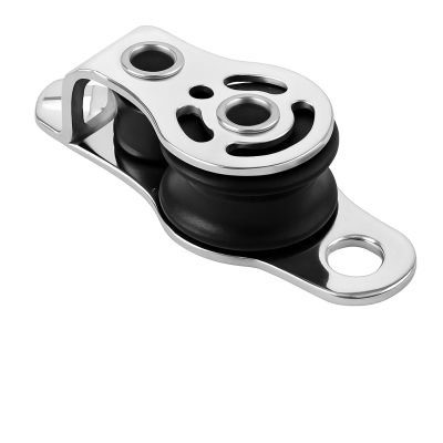 Double poulie encastrée Sprenger Micro, réas D 19 mm, pour bouts jusqu’à D 6 mm