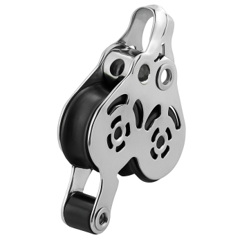 Recessed Pulley Double Sprenger Micro 19mm for lines up to 6mm