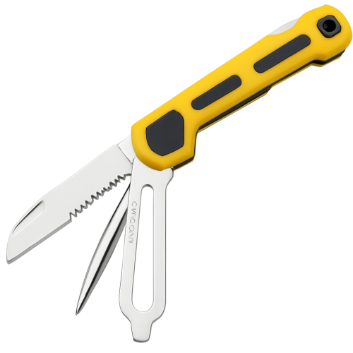 Skipper Switchblade knife Yellow