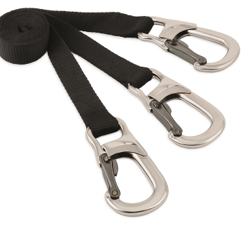 Elastic Safety Line 140 - 200mm with Three Hooks