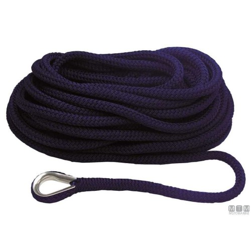 Mooring Line Blue Navy 24mm X 15mt Thimble Mooring Line Blue Navy 24mm X 15mt Thimble