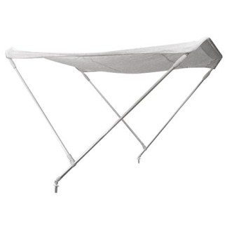 Bimini White F2 Aluminum 2 arches 130cm Width x 180cm Length x 110cm Height