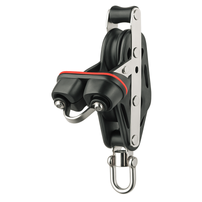 Sprenger Fiddle Pulley with Cam Cleat and Becket 36mm up to 10mm lines Sprenger Fiddle Pulley with Cam Cleat and Becket 36mm up to 10mm lines