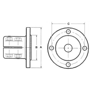 Rigid couplings 25 mm for Twin Disc/Technodrive TMC 40/60 Rigid couplings 25 mm for Twin Disc/Technodrive TMC 40/60