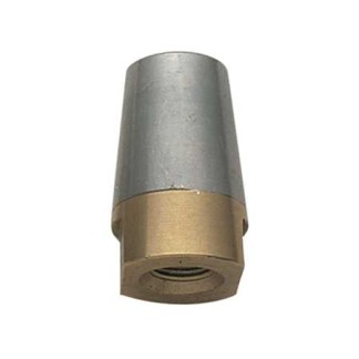 Complete Ogive Anode with Threaded Brass Base for Shaft 50mm Complete Ogive Anode with Threaded Brass Base for Shaft 50mm