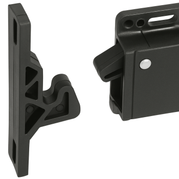 Black Cabinet Catch 48 x 28 x H14mm
